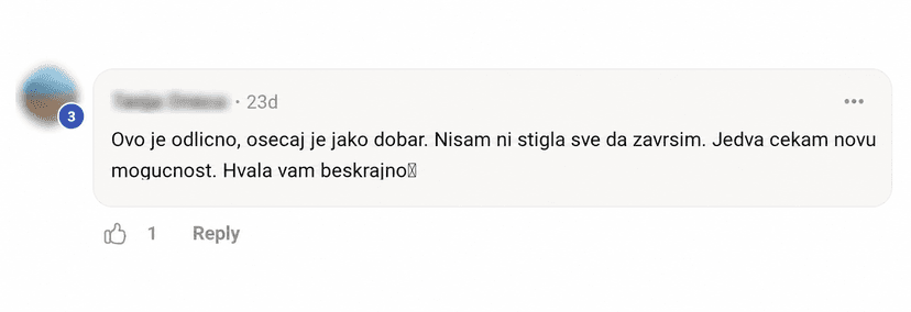 Iskustvo korisnice