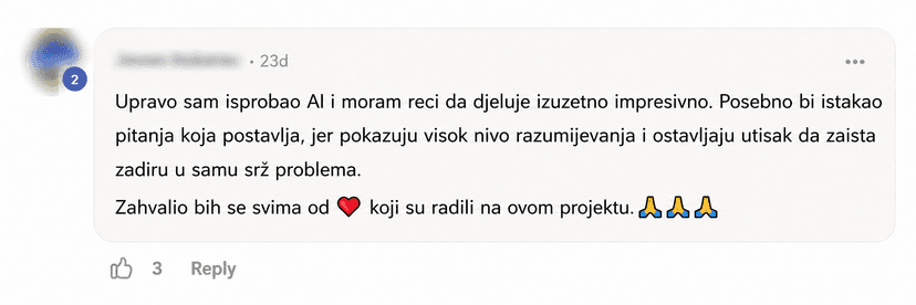 Iskustvo korisnice