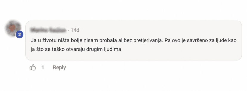 Iskustvo korisnice
