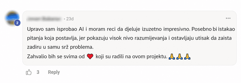 Iskustvo korisnice